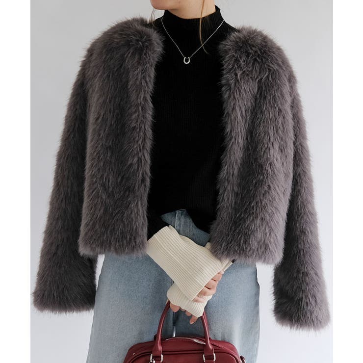 ノーカラーファージャケット 秋 冬 M | aquagarage | 詳細画像19 