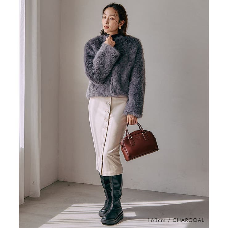 ノーカラーファージャケット 秋 冬 M | aquagarage | 詳細画像6 