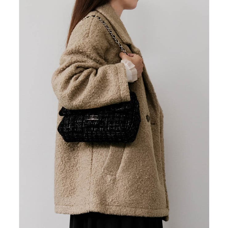 フェイクリングウールダブルテーラードコート 秋 冬 M | | aquagarage | 詳細画像8 