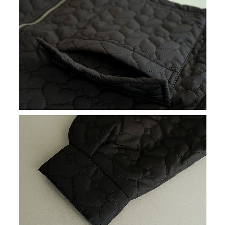 ハートキルトファーカラーショートブルゾン  秋 冬 M | aquagarage | 詳細画像16 