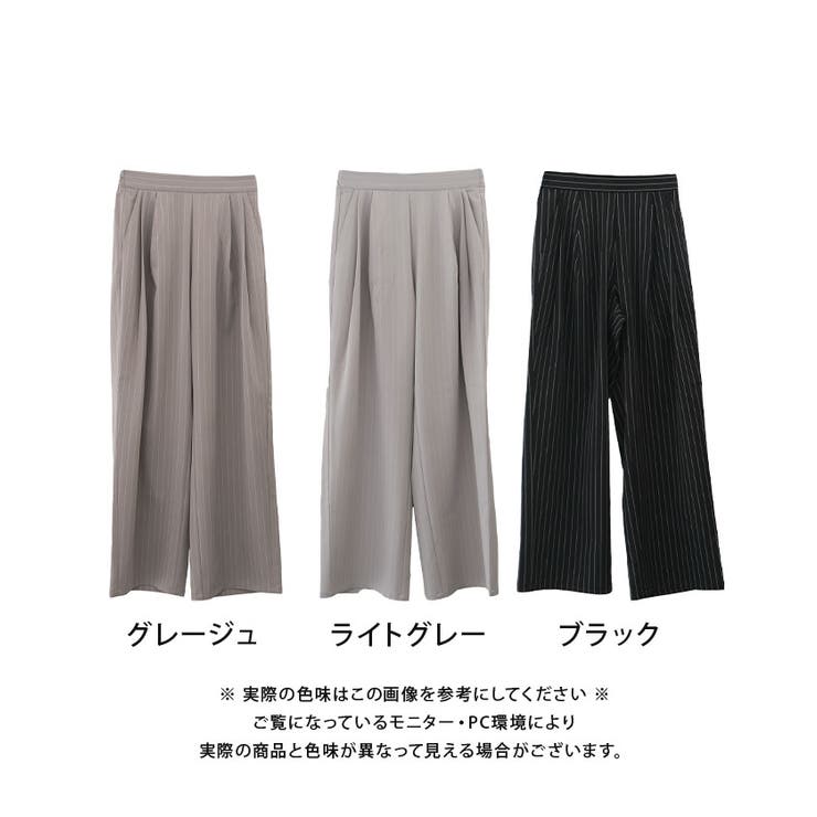 ツータックストライプワイドパンツ 春 夏 秋 冬 M | aquagarage | 詳細画像20 