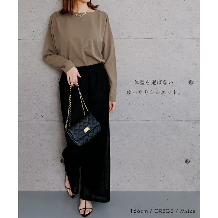 1枚で様になるボートネックボックスTシャツ | aquagarage | 詳細画像4 