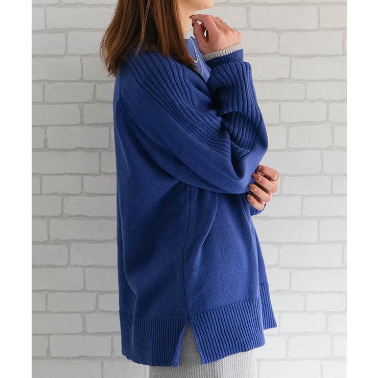 配色ハイネックニットトップス レディース  秋 冬 | aquagarage | 詳細画像11 