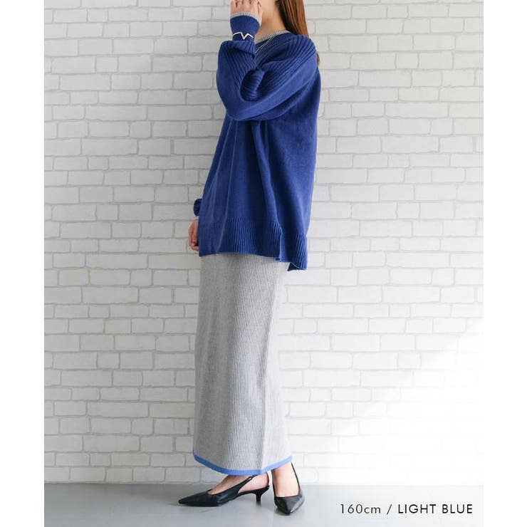 配色ハイネックニットトップス レディース  秋 冬 | aquagarage | 詳細画像12 