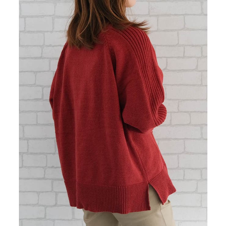 配色ハイネックニットトップス レディース  秋 冬 | aquagarage | 詳細画像5 