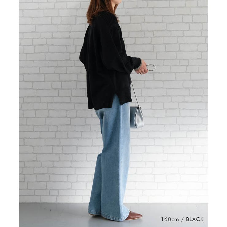 配色ハイネックニットトップス レディース  秋 冬 | aquagarage | 詳細画像8 