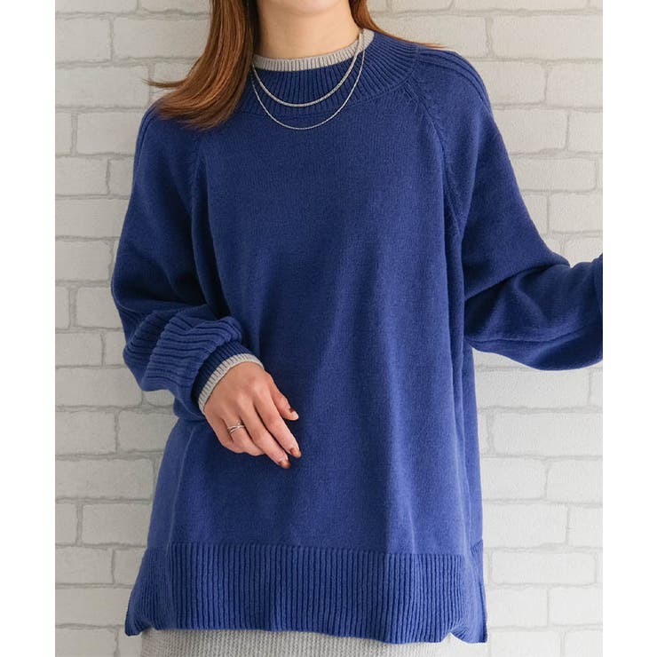 配色ハイネックニットトップス レディース  秋 冬 | aquagarage | 詳細画像10 