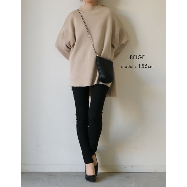 何度も触りたくなるモチモチな肌触り♪スウェットライクニットトップス | aquagarage | 詳細画像16 