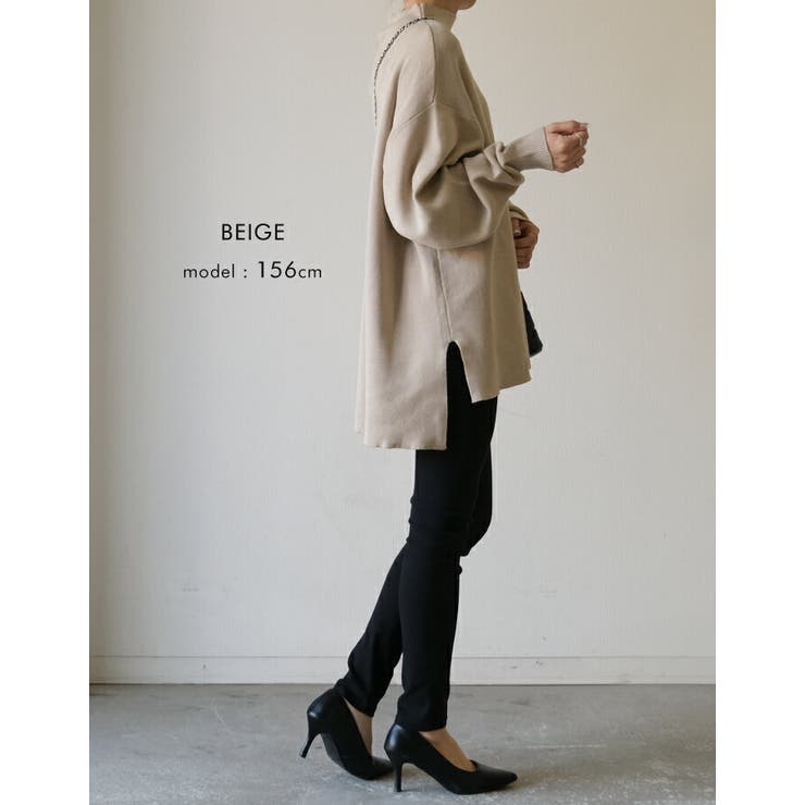 何度も触りたくなるモチモチな肌触り♪スウェットライクニットトップス | aquagarage | 詳細画像17 