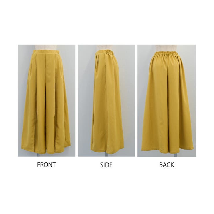 暑い時期もさらっと快適！リネンライクスリット入りワイドパンツ | aquagarage | 詳細画像11 