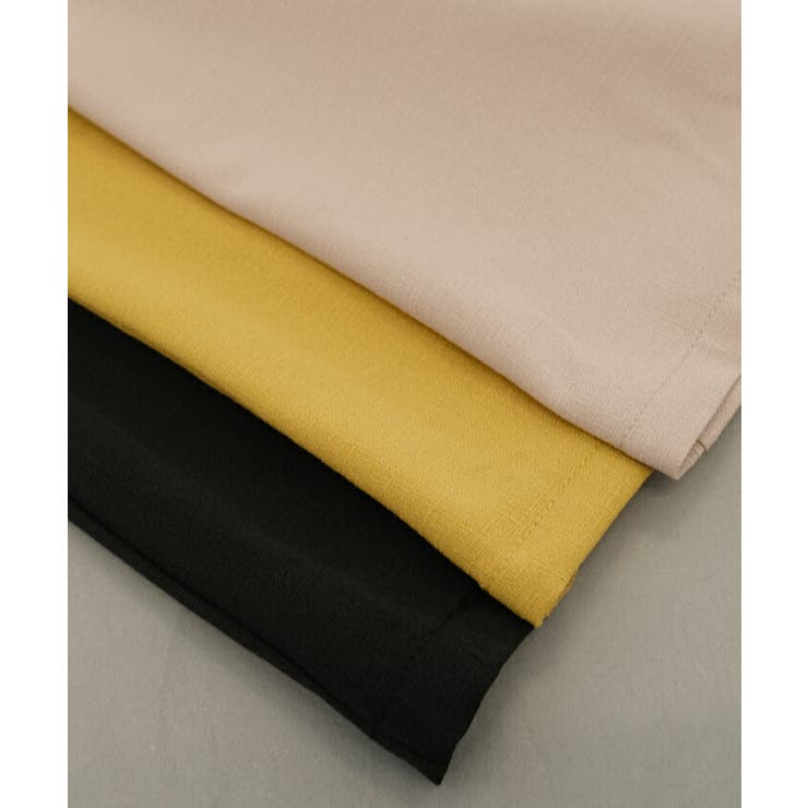 暑い時期もさらっと快適！リネンライクスリット入りワイドパンツ | aquagarage | 詳細画像4 