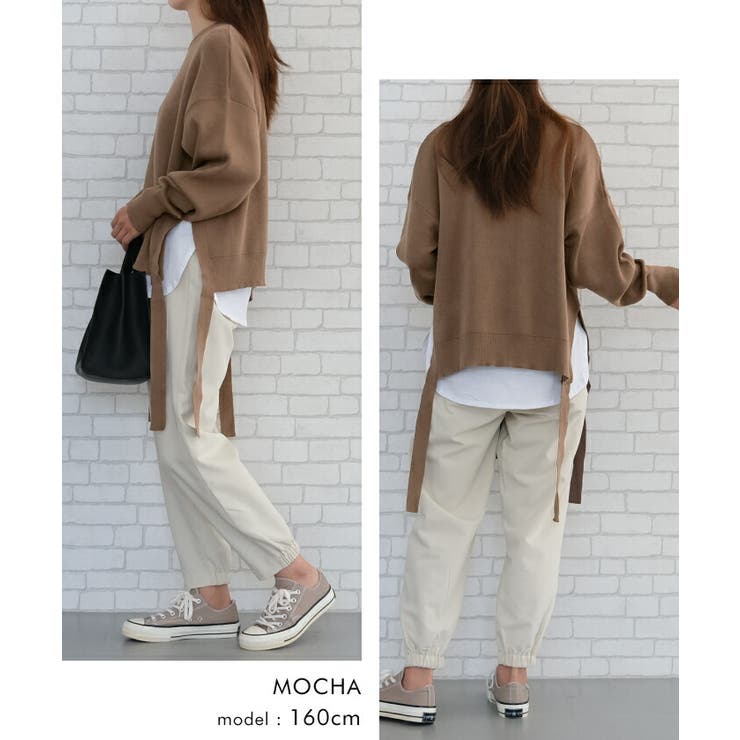 これ1枚で完成するインナー付スウェットライクニットトップス | aquagarage | 詳細画像14 