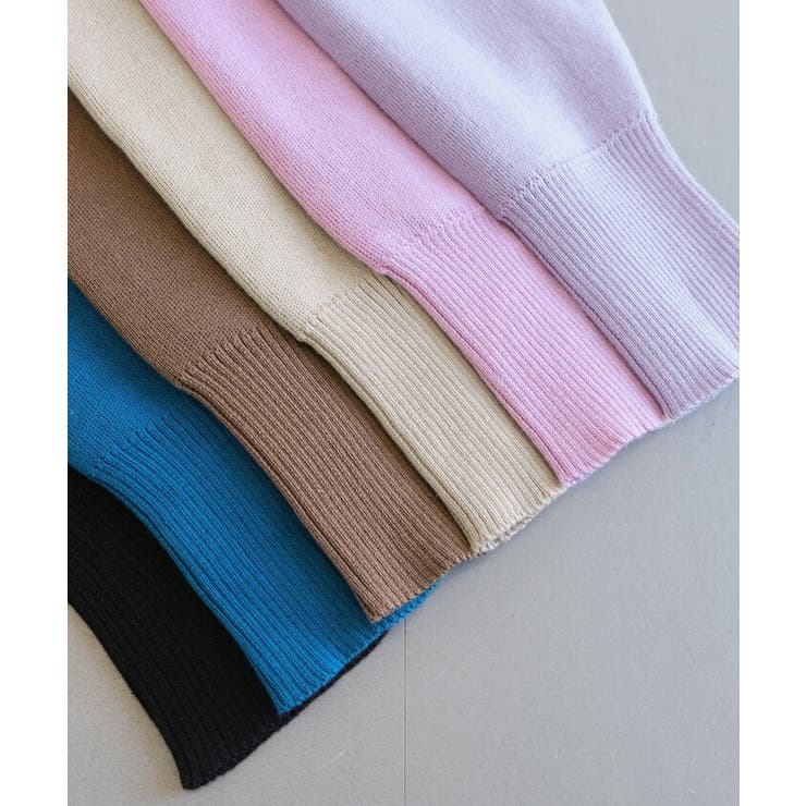 これ1枚で完成するインナー付スウェットライクニットトップス | aquagarage | 詳細画像4 