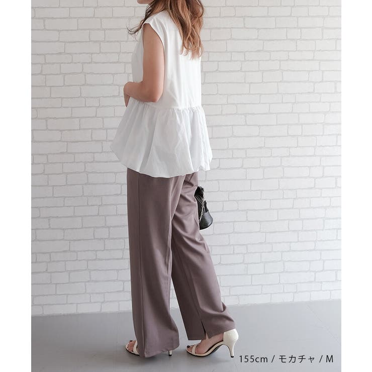 インサイドスリットワイドパンツ レディース 春 夏 秋 M L | aquagarage | 詳細画像8 