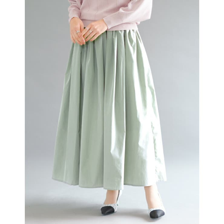 動く度にふわっと揺れるフェミニンな1枚♪ボリュームギャザースカート | aquagarage | 詳細画像15 