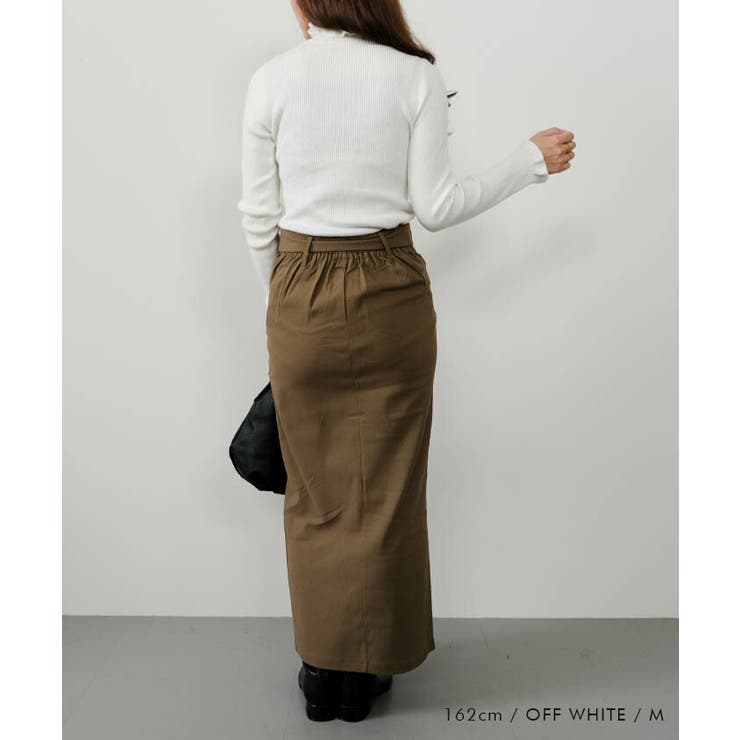 ネック袖口フリルニットトップス 春 秋 冬 M L レディース | aquagarage | 詳細画像6 