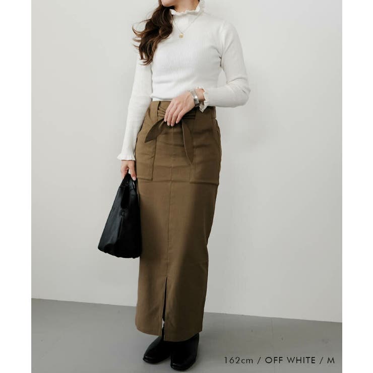 ネック袖口フリルニットトップス 春 秋 冬 M L レディース | aquagarage | 詳細画像7 