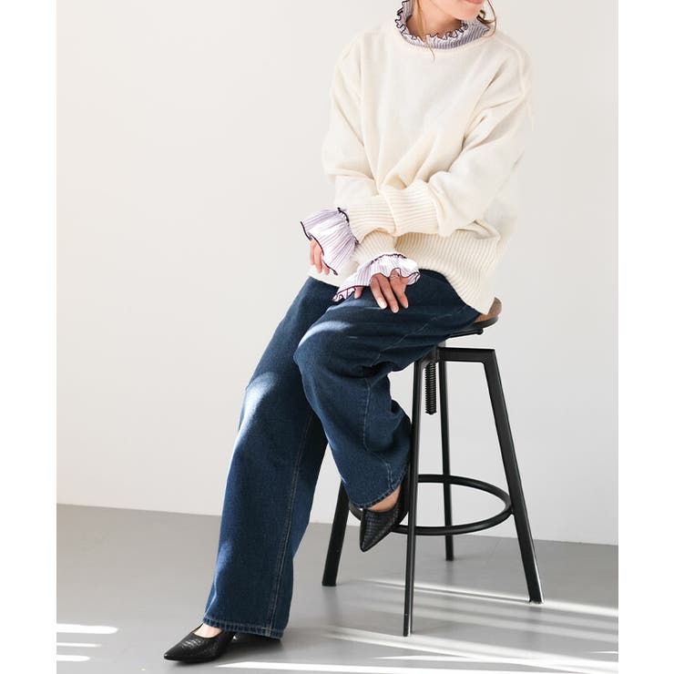 クリンクルフリルブラウス 春 秋 冬 レディース | aquagarage | 詳細画像2 