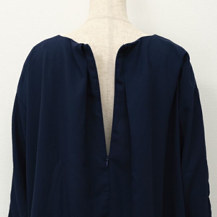 高見えする生地とデザインが魅力♪フロント裾タックブラウス | aquagarage | 詳細画像10 