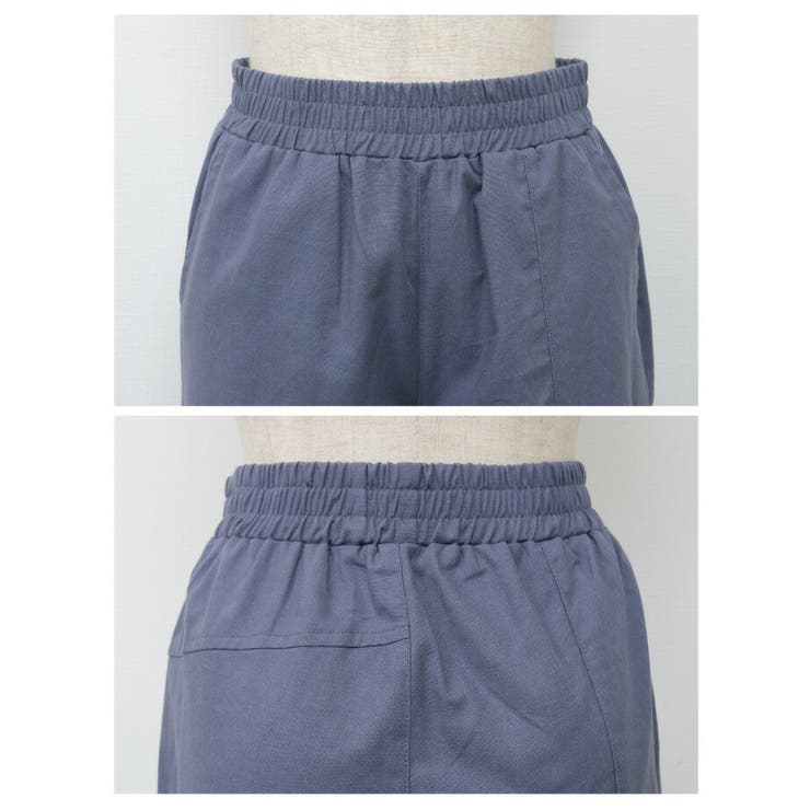 前後アシンメトリーなデザインがポイント♪リネンブレンドテーパードパンツ | aquagarage | 詳細画像9 