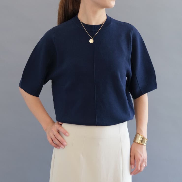 大人の抜け感を演出♪センターシームニット | aquagarage | 詳細画像2 