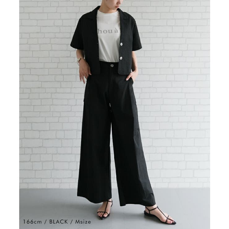 さらっと涼しい着心地が魅力のサッカー生地ショート丈シャツジャケット | aquagarage | 詳細画像5 