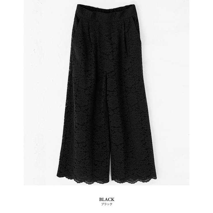 レースパンツ 総レースクロップドパンツ ボトムス[品番
