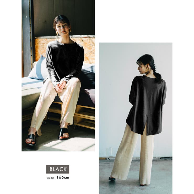 トップス カットソー レディース[品番:QU000006772 トップス カットソー レディース[品番:QU000006772