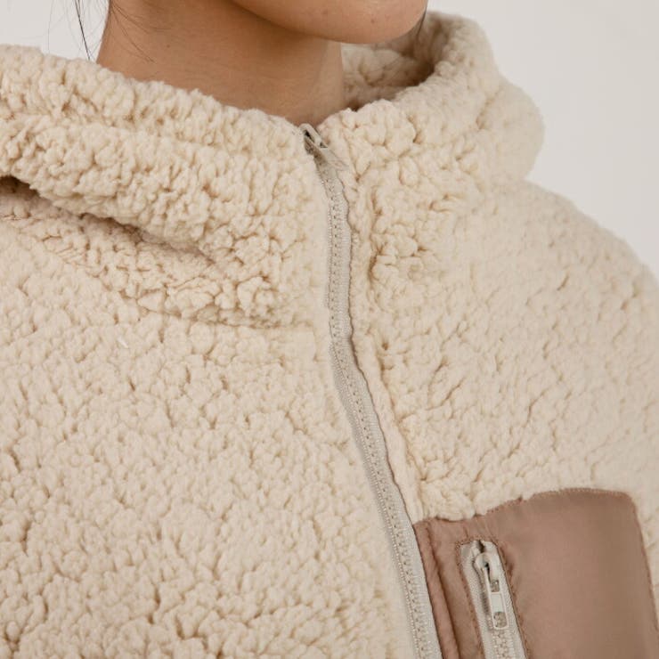 秋冬のコーディネート力がUP!！もこもこボアのフード付きブルゾン | aquagarage | 詳細画像7 