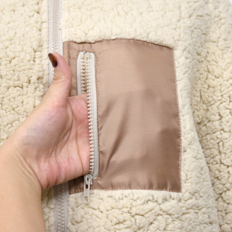 秋冬のコーディネート力がUP!！もこもこボアのフード付きブルゾン | aquagarage | 詳細画像10 