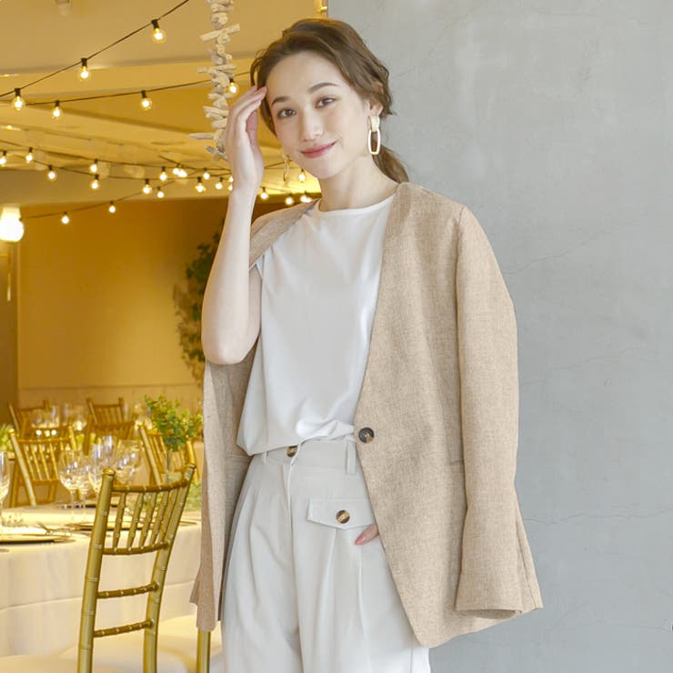 ジャケット ノーカラー ノーラペル 品番 Qu Aquagarage アクアガレージ のレディース ファッション通販 Shoplist ショップリスト