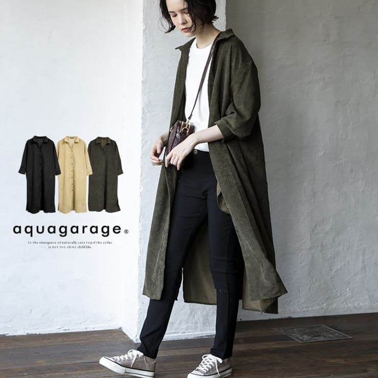 シャツワンピース レディース トップス | aquagarage | 詳細画像1 