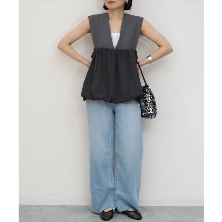 前後2wayバルーンベスト 春 秋 冬 レディース アクアガレージ | aquagarage | 詳細画像5 