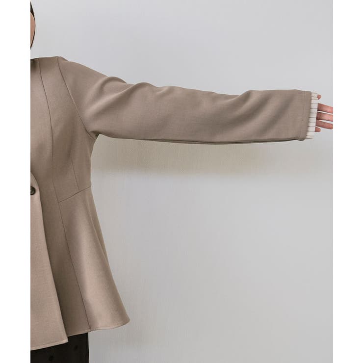 ノーカラーウエストシェイプペプラムジャケット 春 秋 M | aquagarage | 詳細画像20 