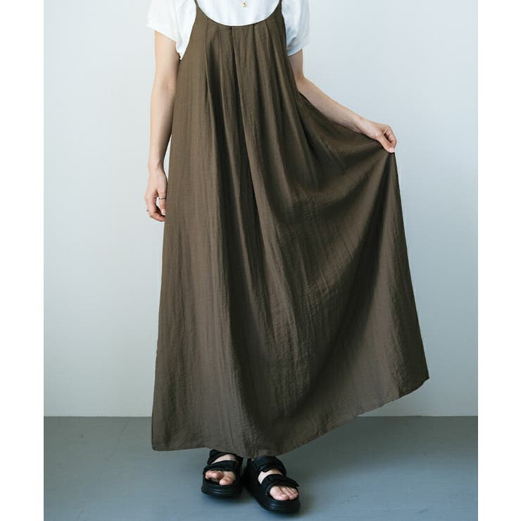 リネン混ワンピース 春 夏 秋 M | aquagarage | 詳細画像5 