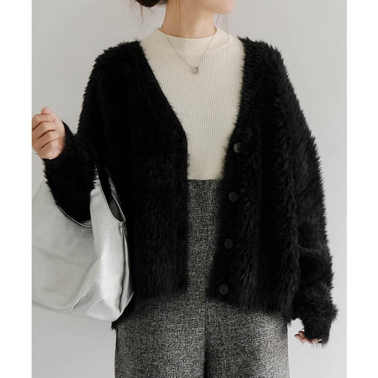 フェザーニットカーディガン 秋 冬 M  レディース | aquagarage | 詳細画像9 