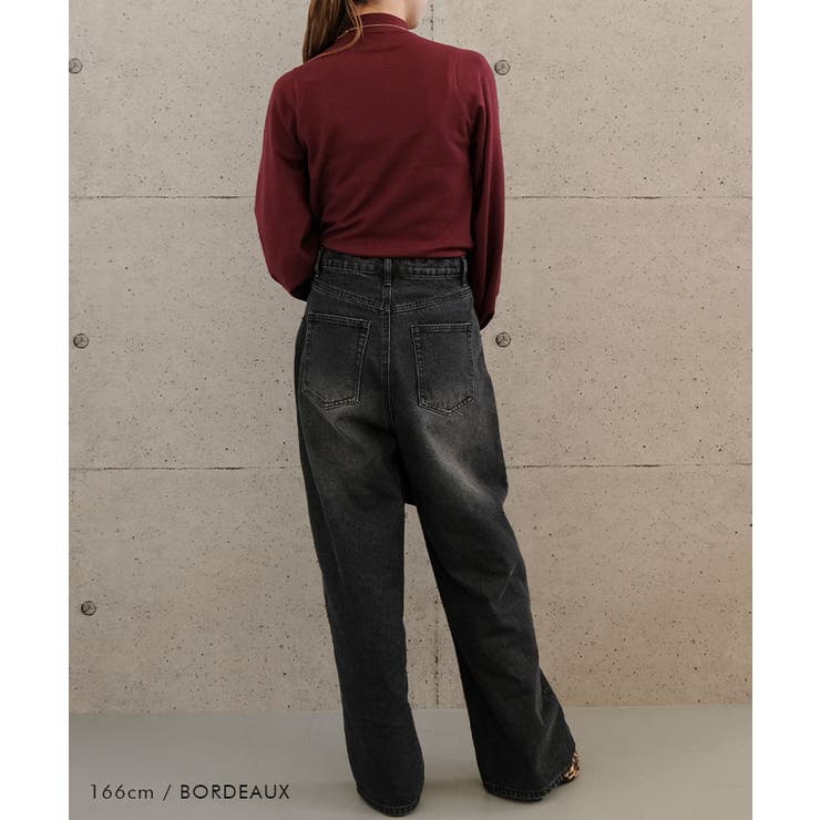 ボトルネックパフスリーブニットトップス 秋 冬 M  レディース | aquagarage | 詳細画像11 