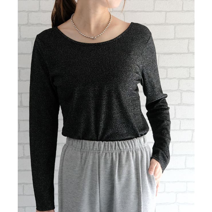 2wayラメカットソー 春 夏 秋 M レディース | aquagarage | 詳細画像10 