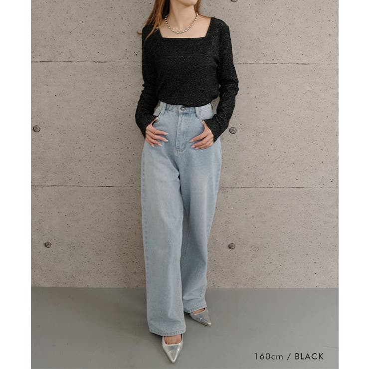 2wayラメカットソー 春 夏 秋 M レディース | aquagarage | 詳細画像13 