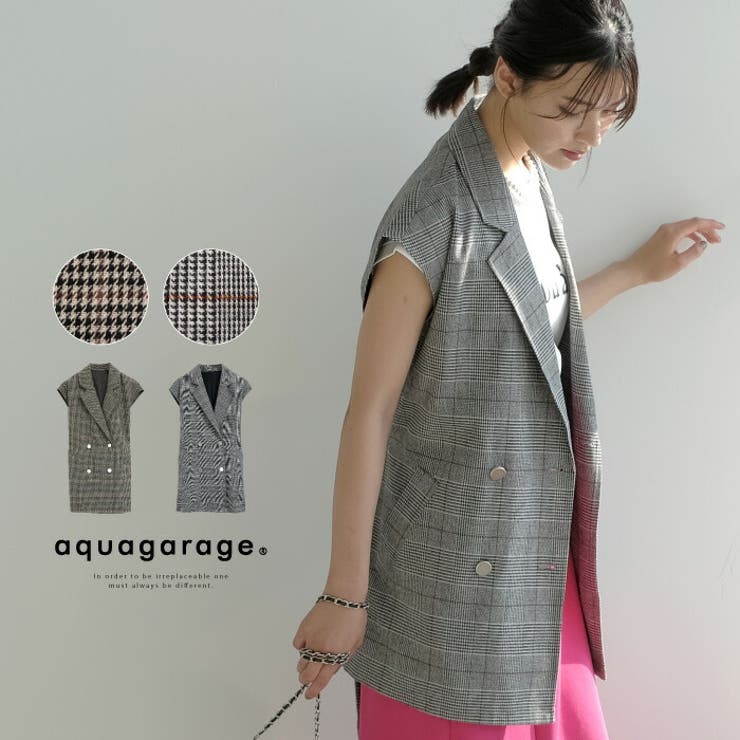 羽織るだけでいつものコーデが格上げ! テーラードジレジャケット | aquagarage | 詳細画像1 