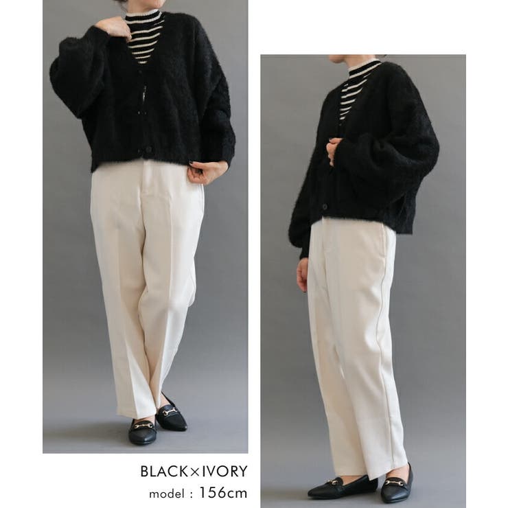 柔らかな生地で肌触りのいいボーダー柄ハイネックカットソー | aquagarage | 詳細画像18 