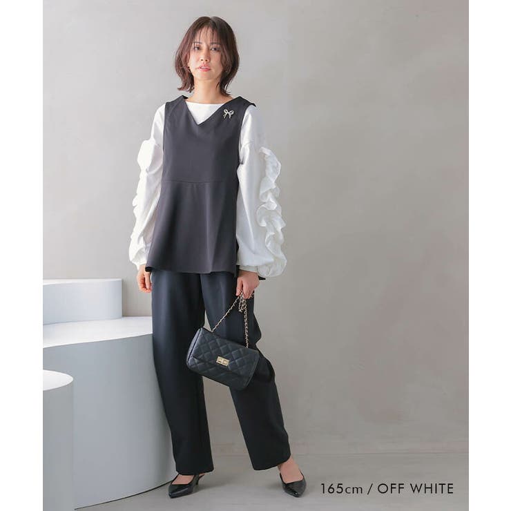 フリルスリーブカットソー コットン100％ 綿100％ | aquagarage | 詳細画像7 