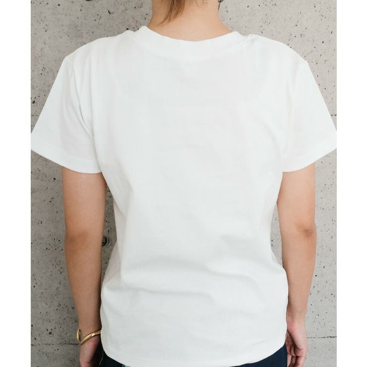 ネックロゴTシャツ 春 夏 M レディース[品番：QU000008288
