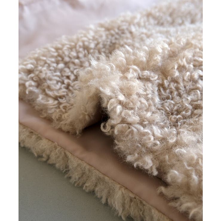 プードルフェイクファーロングベスト 春 秋 冬 M[品番：QU000007686