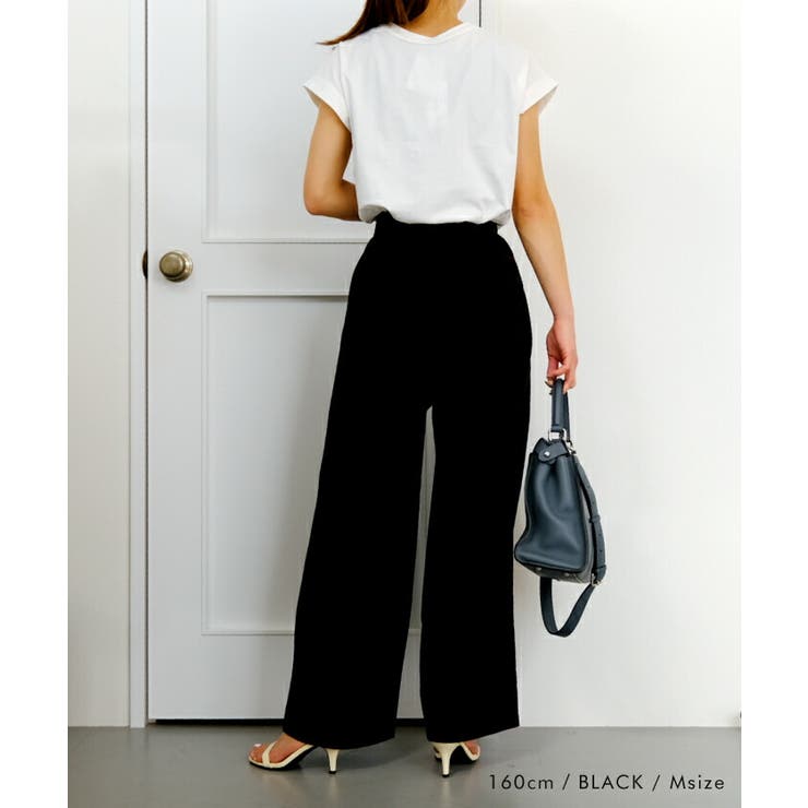 ロングシーズン使えるトレンドライクな1枚♪アシメタックパンツ | aquagarage | 詳細画像13 