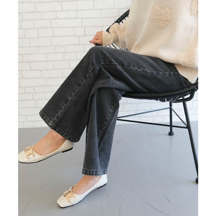 足長効果抜群！トレンドのセミワイドパンツ | aquagarage | 詳細画像3 