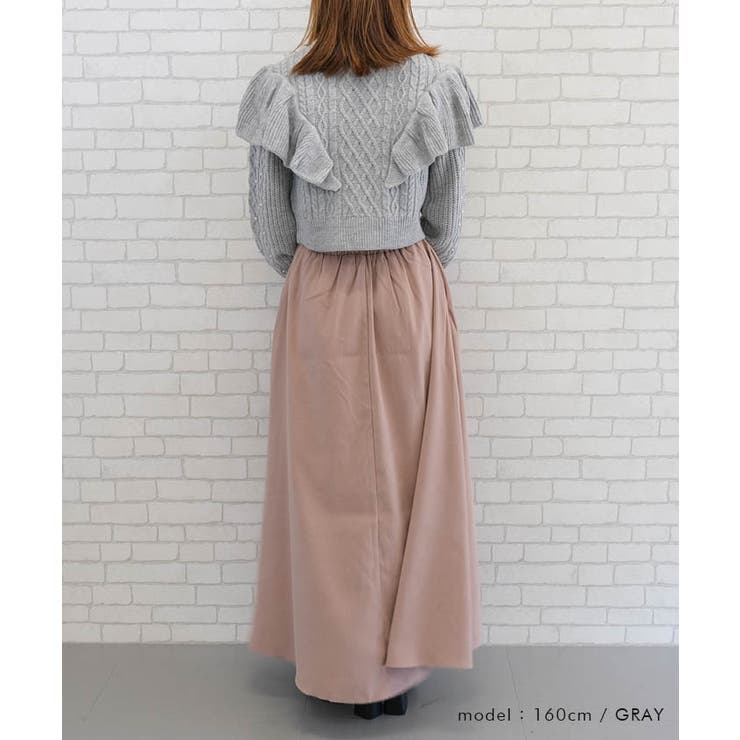 ケーブルフリルパールニット | aquagarage | 詳細画像11 