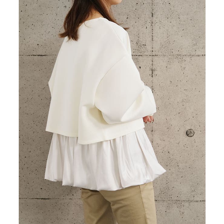 バルーンレイヤードトップス 春  秋  冬 M | aquagarage | 詳細画像8 