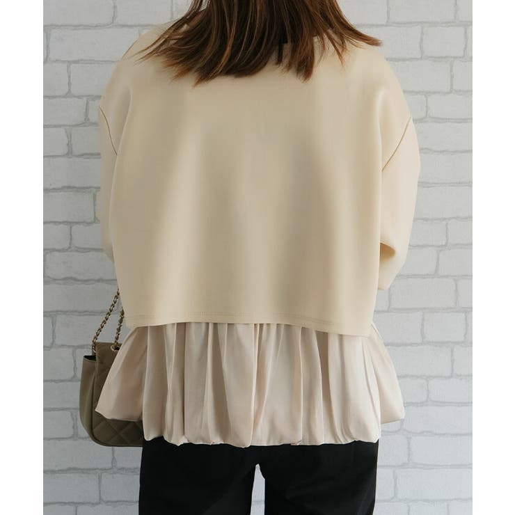 バルーンレイヤードトップス 春  秋  冬 M | aquagarage | 詳細画像10 