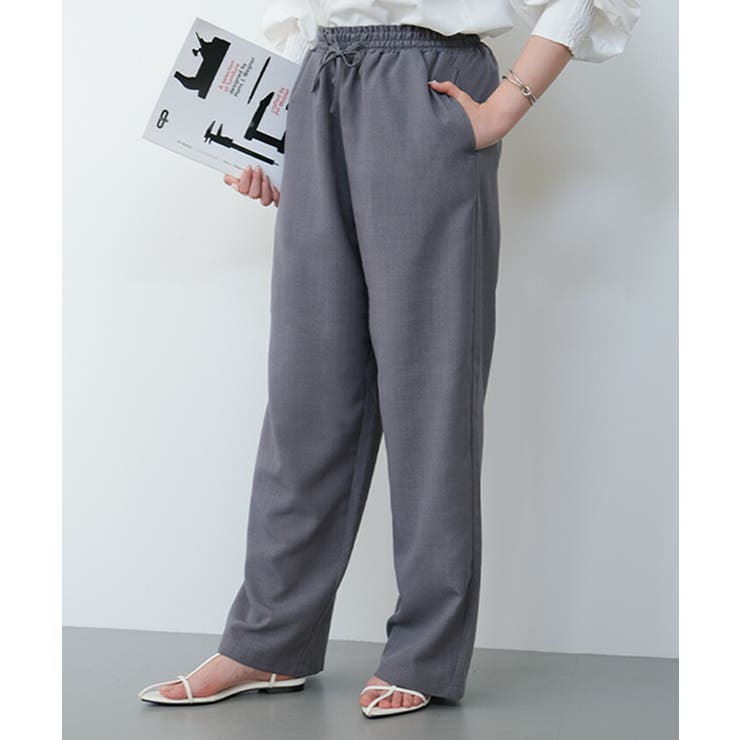 リネンタッチイージーパンツ レディース 春 夏 秋 M | aquagarage | 詳細画像9 